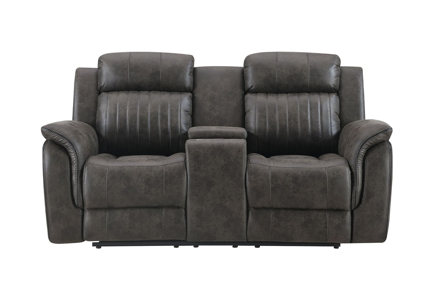 U8517 - Console Reclining Loveseat - Gray