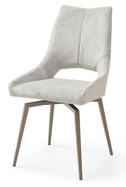 1239 - Swivel Chair - Beige / Champagne