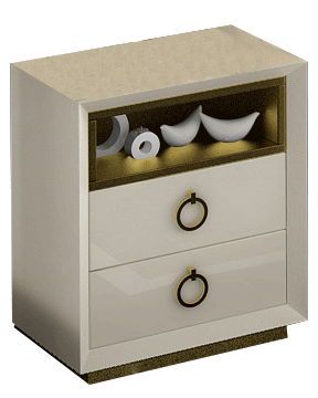 Velvet - Nightstand - Beige