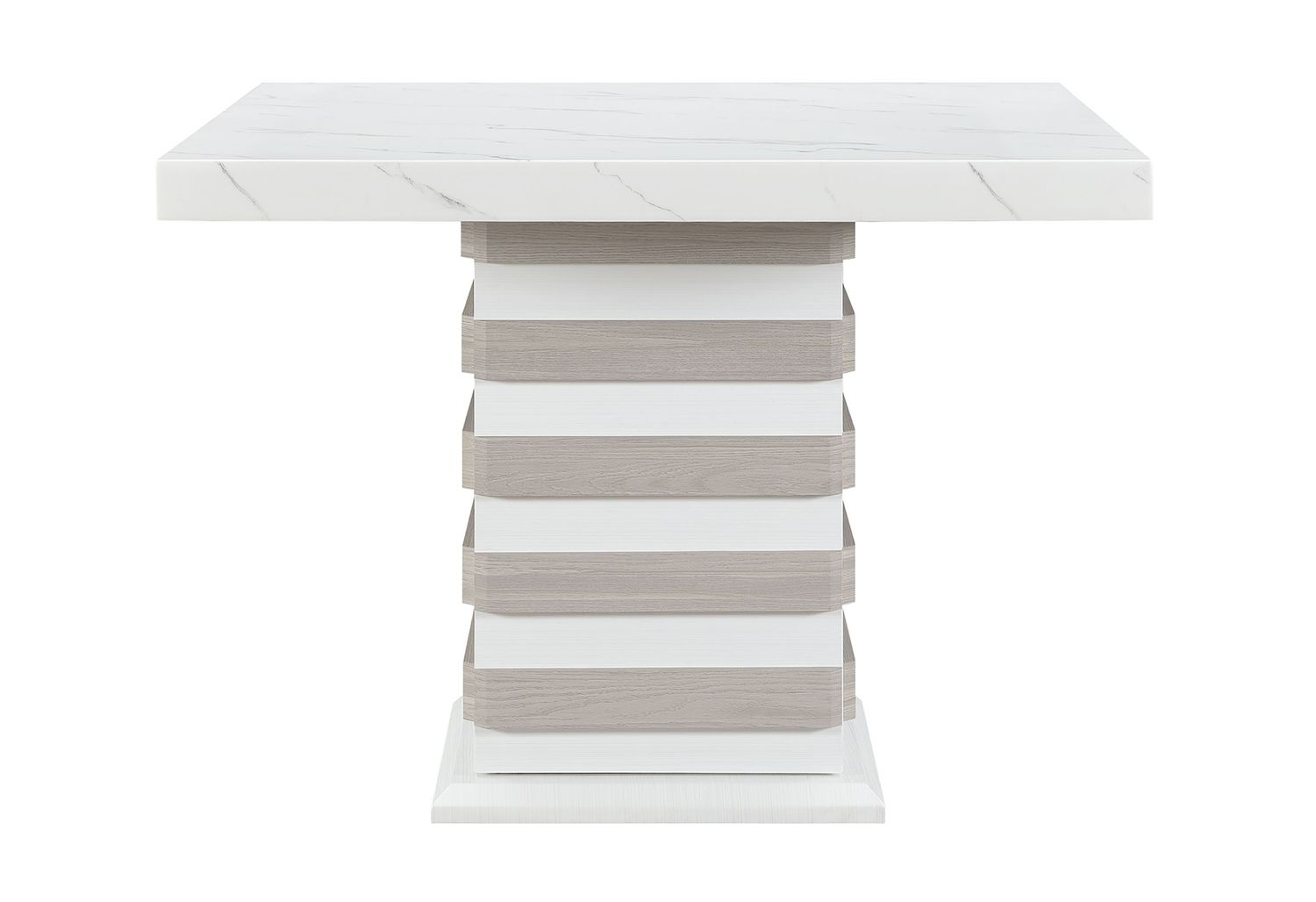 D2507 - Bar Table With Hidden Storage In The Base - White