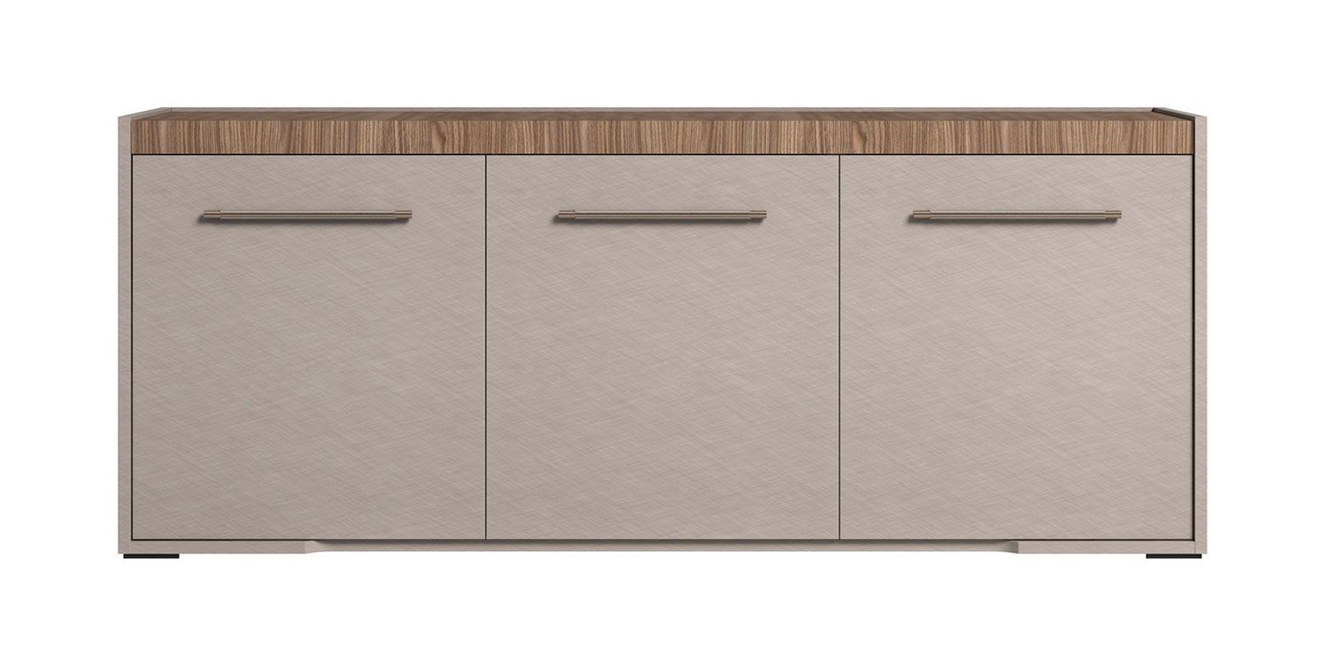 Nora - 3 Door Buffet - Beige / Light Brown
