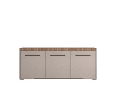 Nora - 3 Door Buffet - Beige / Light Brown