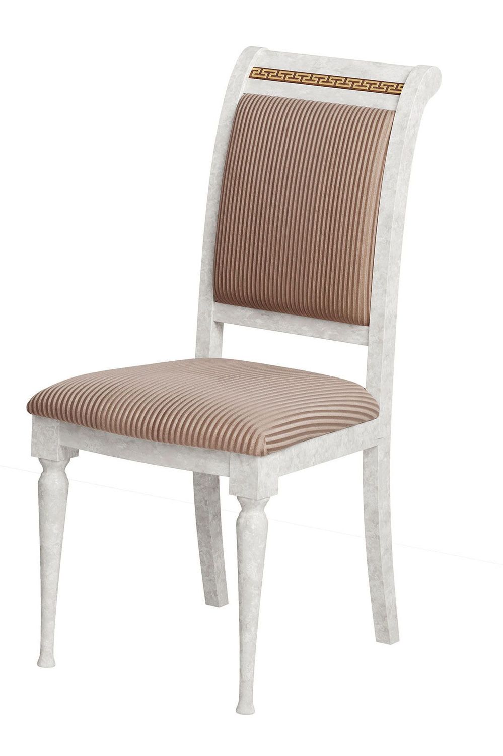 Romantica - Fabric Side Chair - Light Beige / Light Brown - Beige / Side Chairs