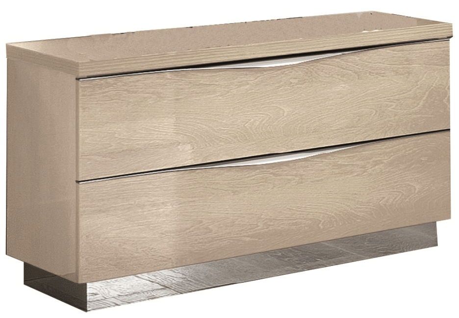 Platinum - "Legno" Nightstand - Ivory - Beige