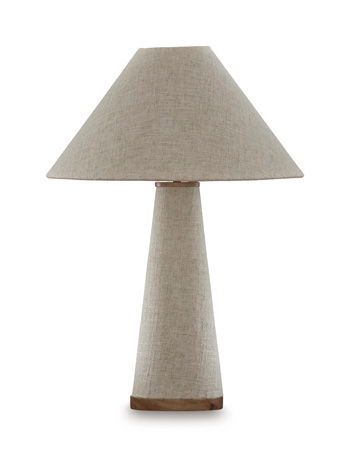 Dellridge - Metal Table Lamp - Light Beige - Beige / Table Lamps