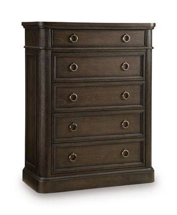 Wickenger - Five Drawer Chest - Dark Brown