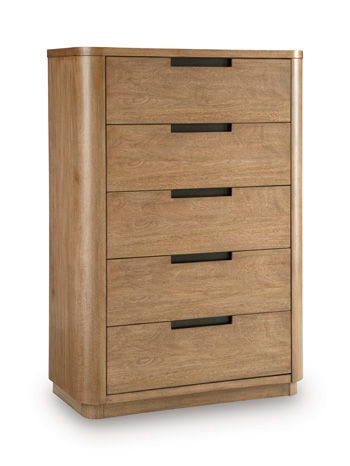Pamaria - Five Drawer Chest - Light Brown
