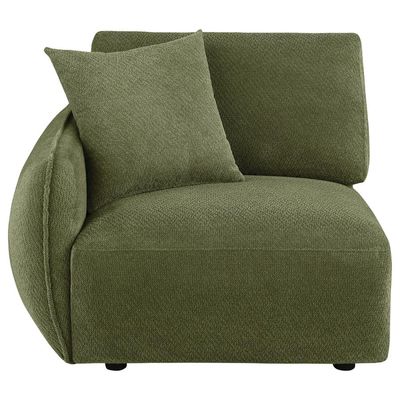 Elysia Fabric Upholstered Modular LAF Chair Green