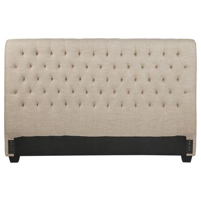 Chloe Upholstered Eastern King Panel Headboard Oatmeal
