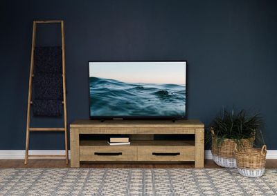 Elkton 2-drawer Engineered Wood 59-inch TV Stand Mango