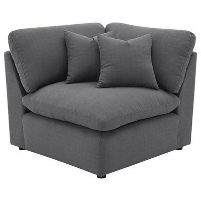 Hobson Upholstered Corner Charcoal