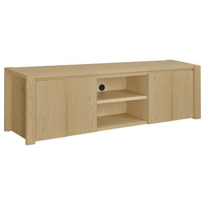 Laurelton 78-inch 4-door TV Stand Media Console Light Oak