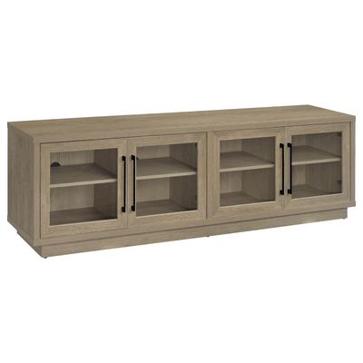 Medina 4-Door TV Stand for TVs up to 85 Inches Latte