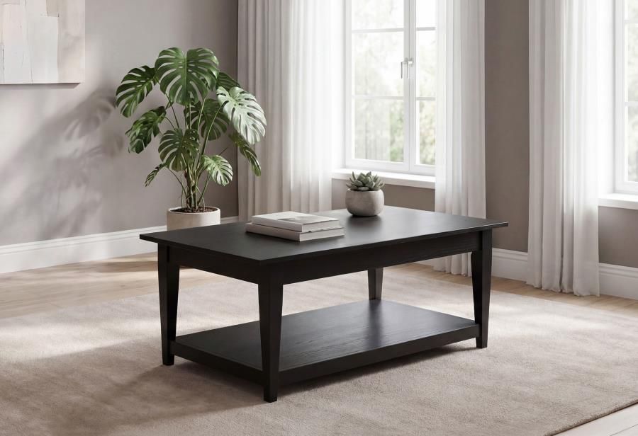 Lindenton Lift-Top Occasional Cocktail Coffee Table Black
