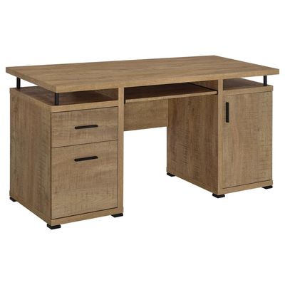 Tracy 55-inch 2-drawer Office Computer Desk Mango