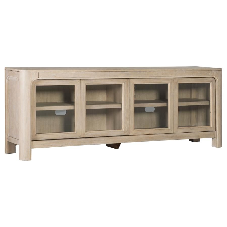 Solano 71-inch 2-door TV Stand Media Console Weathered Mango