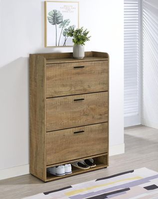 Denia 3-tier Engineered Wood Shoe Cabinet Mango