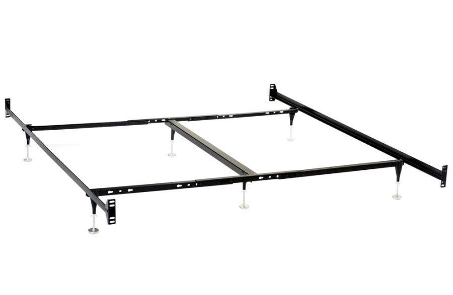 Esme California King Bed Frame Black (Headboard &amp; Footboard)