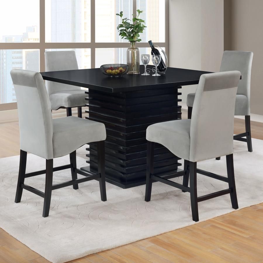 Stanton Square Counter Height Dining Table Set Grey