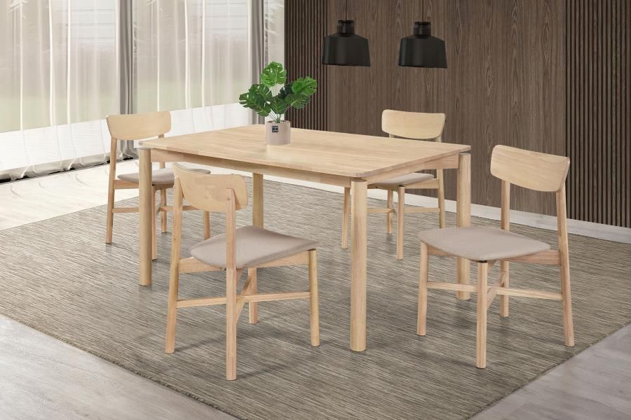 Parkridge 59-inch Wood Dining Set White Washed, Sets: 5-Piece