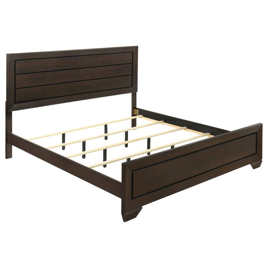Kauffman Wood Panel Bed Dark Cocoa, Size: Eastern King