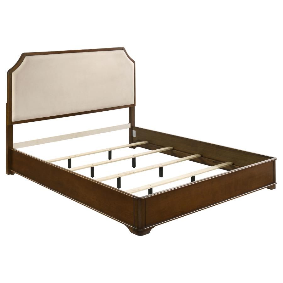 Garland 58-inch Panel Bed Cream Brown Cherry, Size: Eastern King