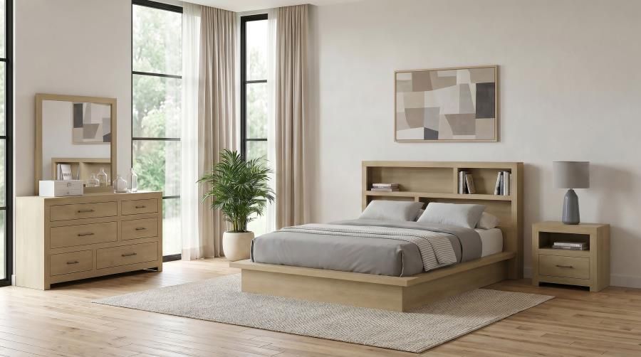 Hendricks Bedroom Set Light Oak