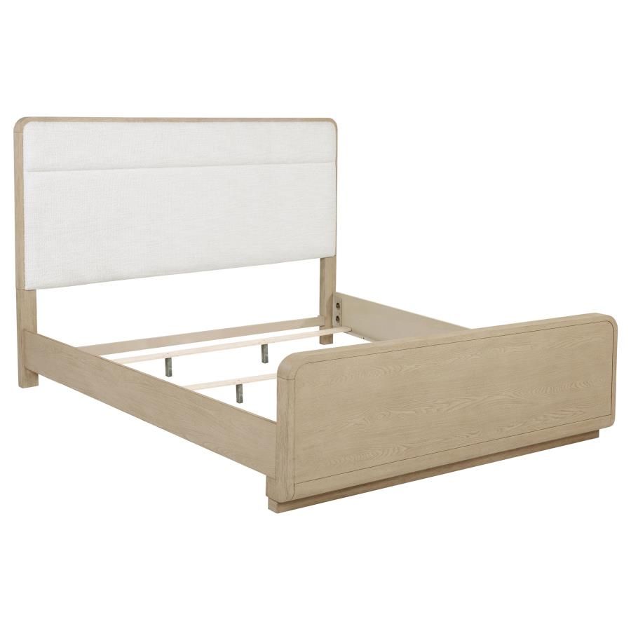 Ladera 56-inch Panel Bed Light Elm, Size: Eastern King