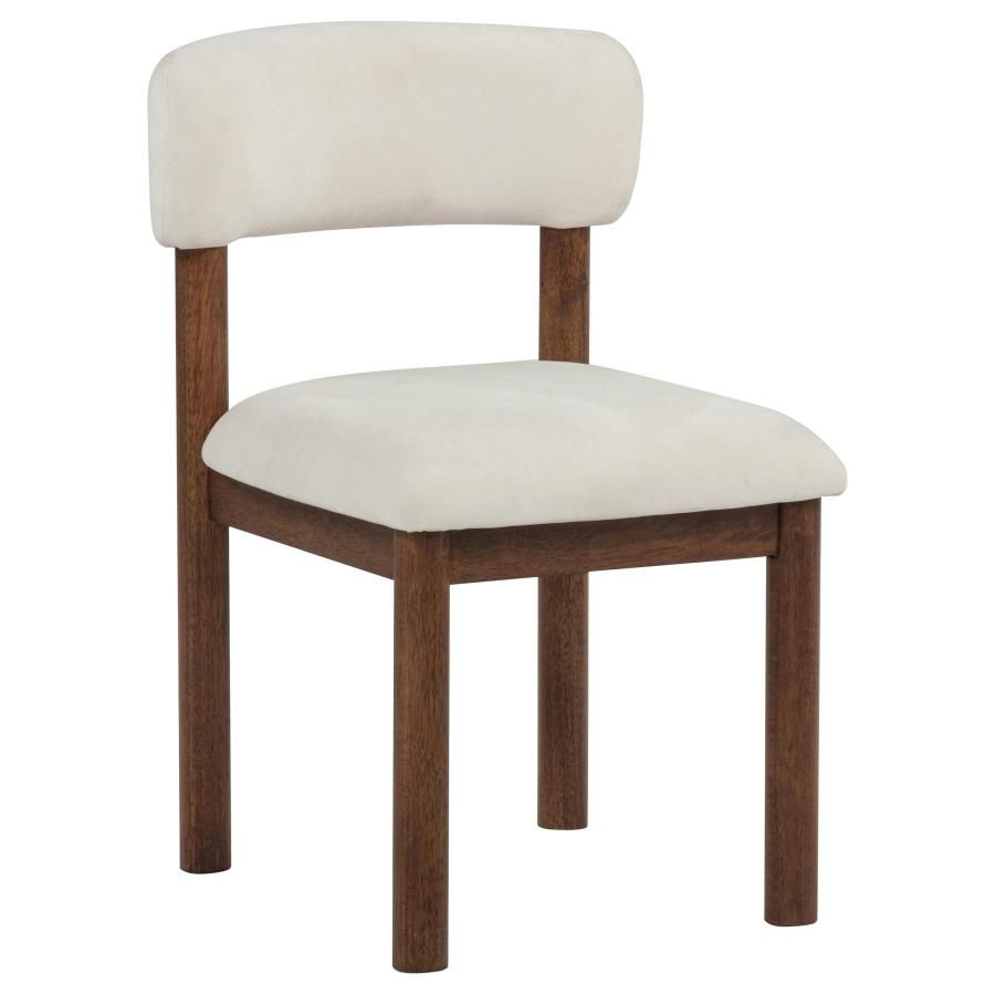Faulkner Upholstered Dining Side Chair (Set of 2), Color: Ivory
