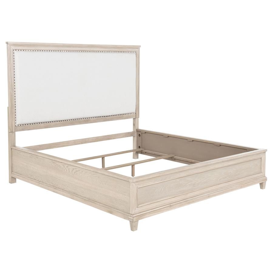 Pembroke 66-inch Panel Bed Washed Oak, Size: Eastern King