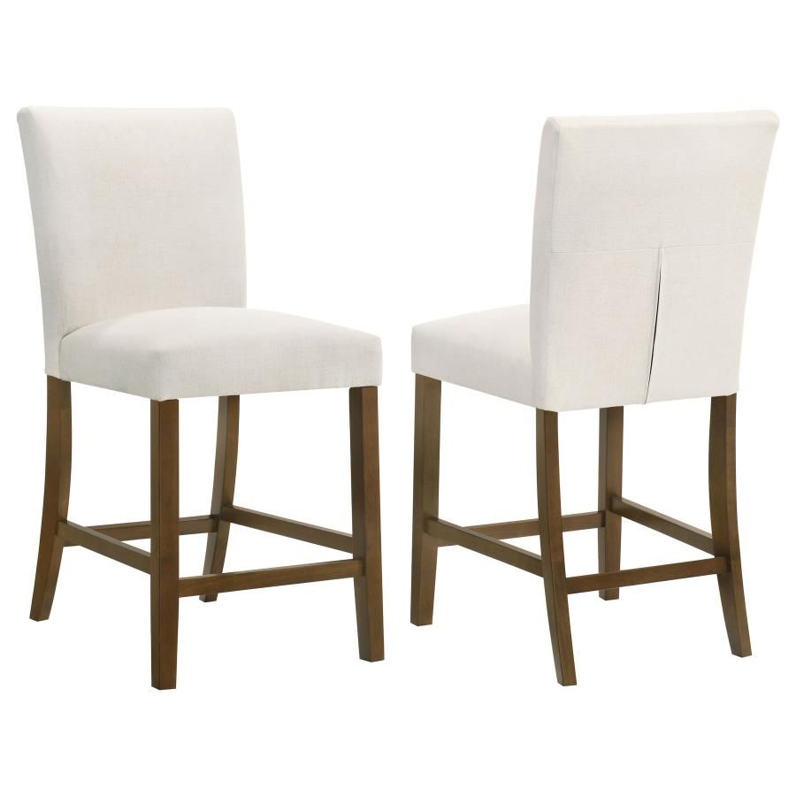 Paxton Upholstered Counter Height Dining Chair (Set of 2), Color: Beige
