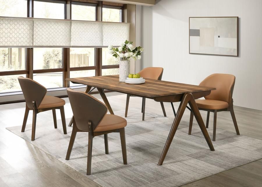 Randolph Smart Top Rectangular Dining Set Sheesham and Brown, Sets: 5-Piece