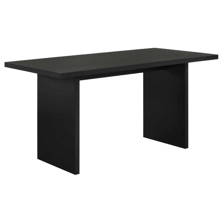 Decker 70-inch Rectangular Wood Counter Height Dining Table, Color: Black