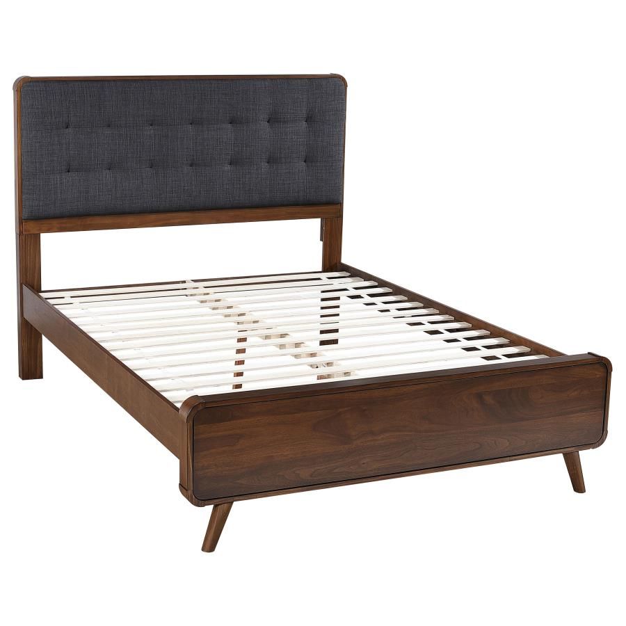 Robyn Wood Platform Bed Dark Walnut, Size: Full