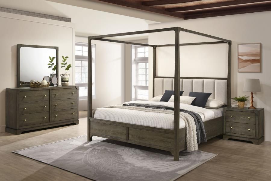 Gran Park Queen Bedroom Set Dark Cocoa, Sets: 4-Piece