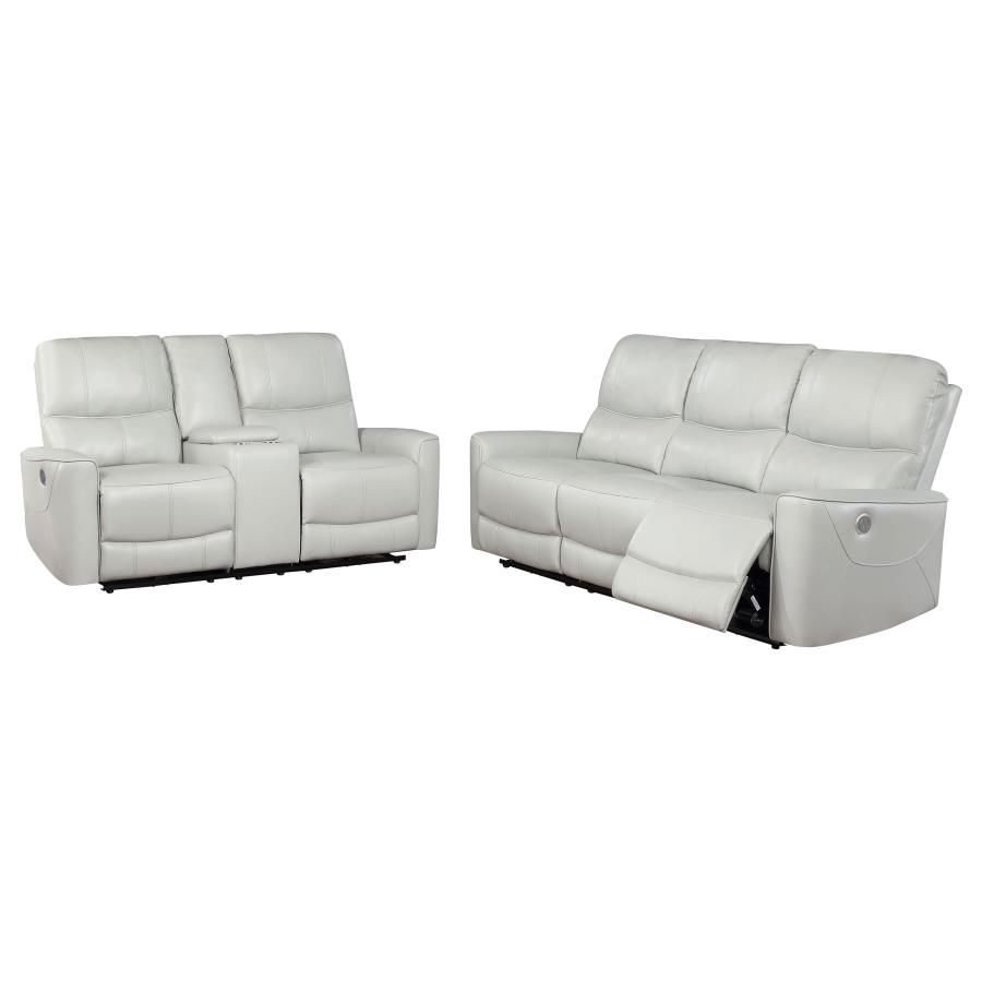 Greenfield Power Reclining Sofa Set Dove Grey, Sets: 2-Piece