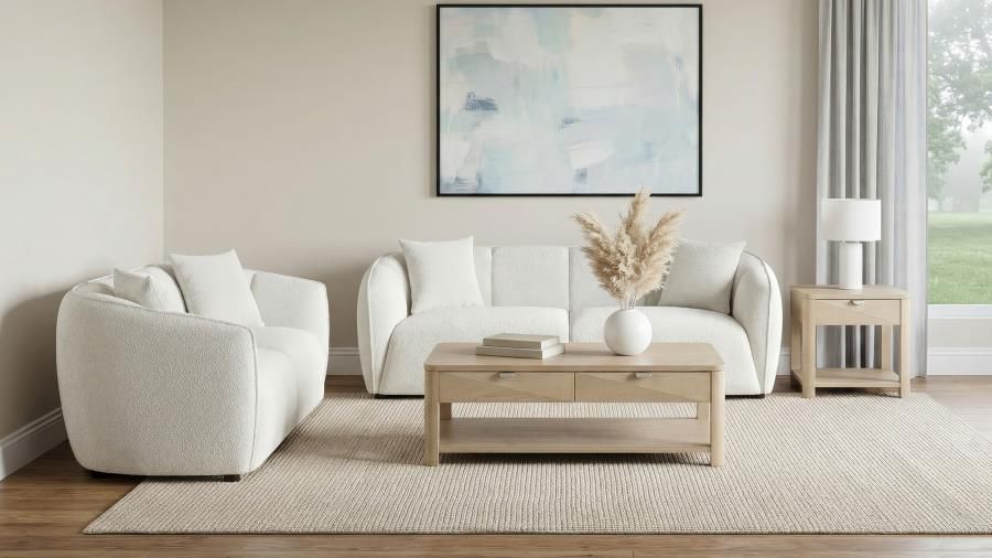 Aleisha Upholstered Sofa Set Sand