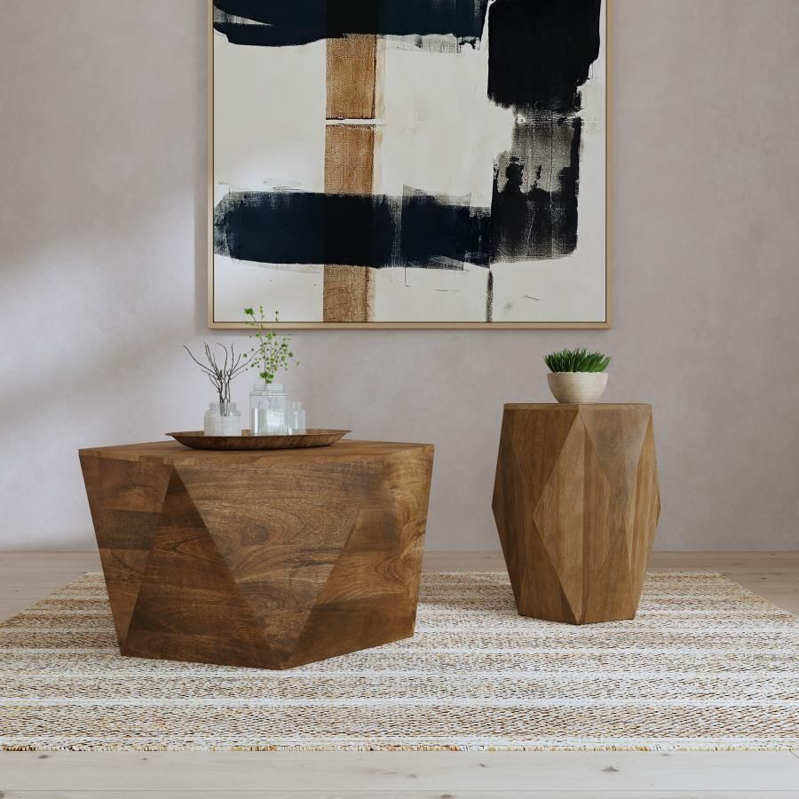 Zalika Solid Wood Coffee and End Table Set Natural, Sets: 2-Piece