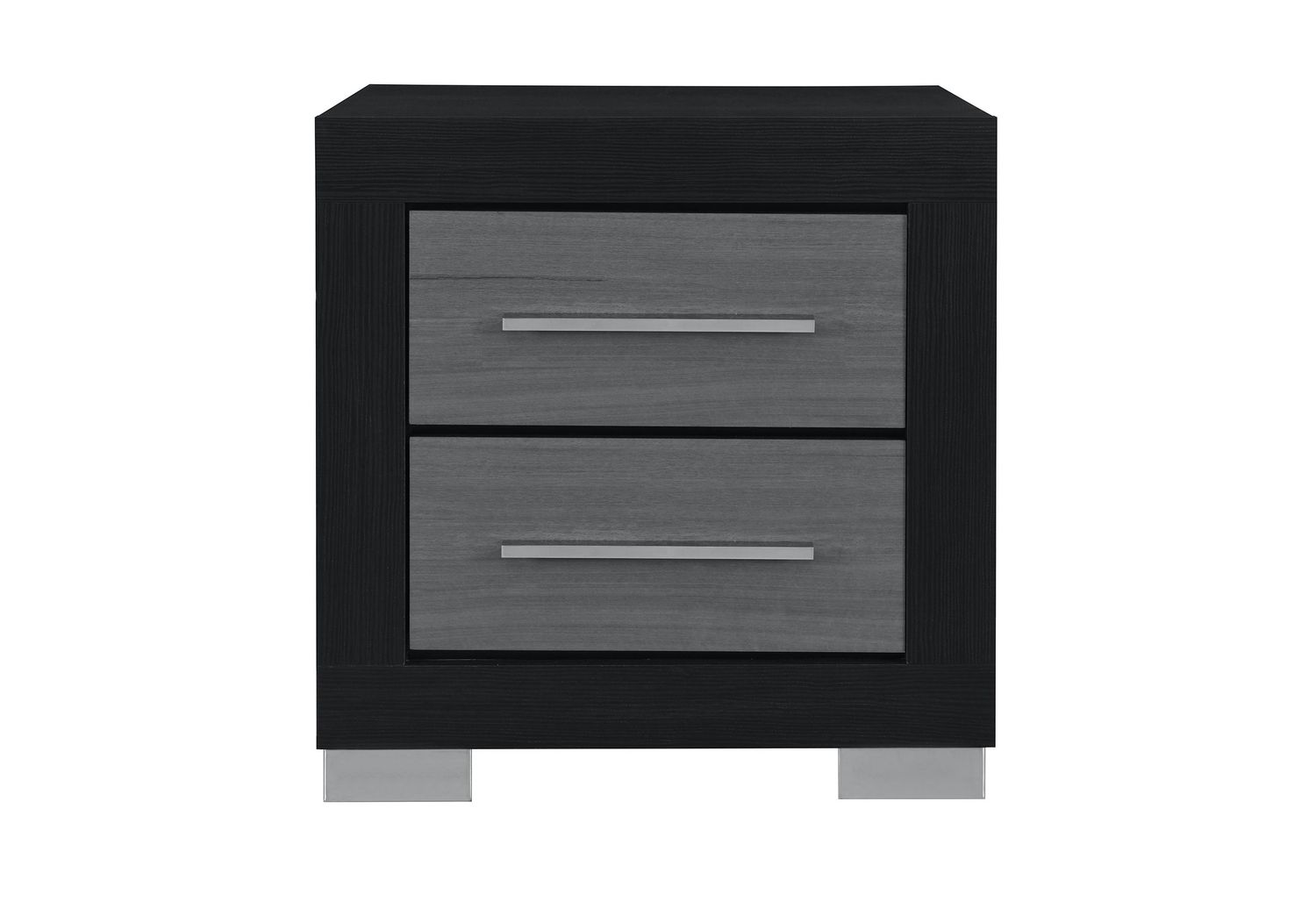 Emma - Nightstand, Color: Black / Gray