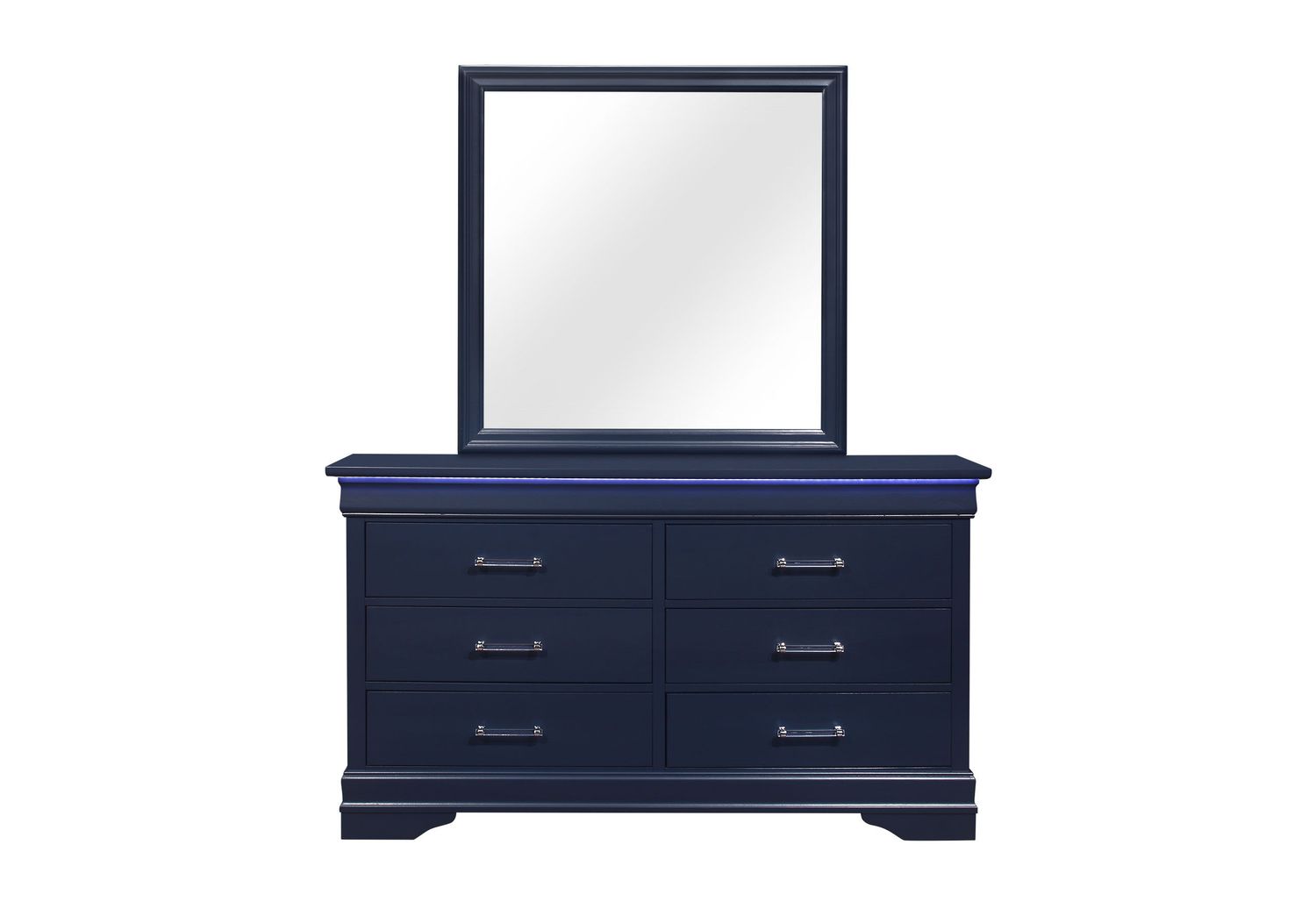 Charlie - Dresser With LED, Color: Blue