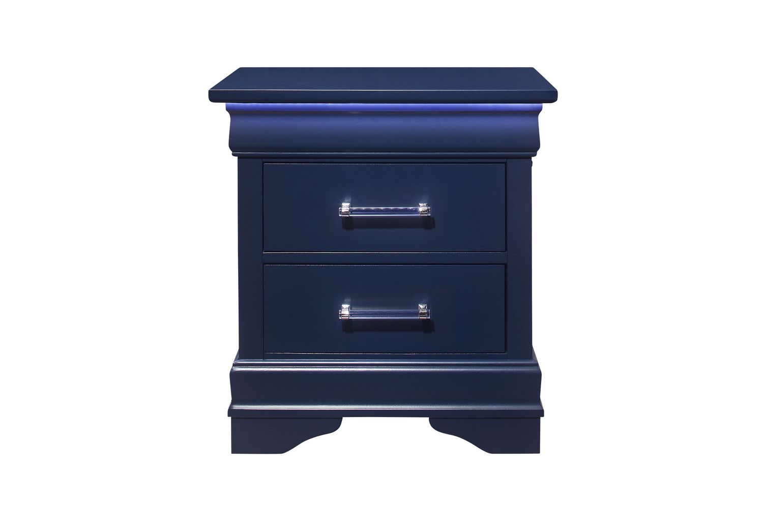 Charlie - Nightstand With LED, Color: Blue