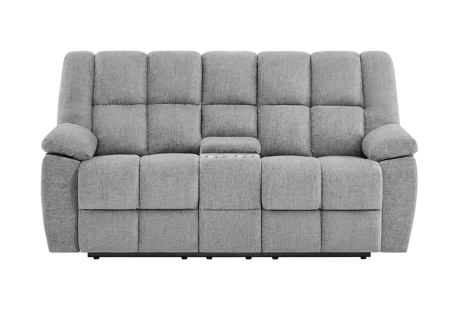 U6000 - Console Reclining Loveseat, Color: Smoke