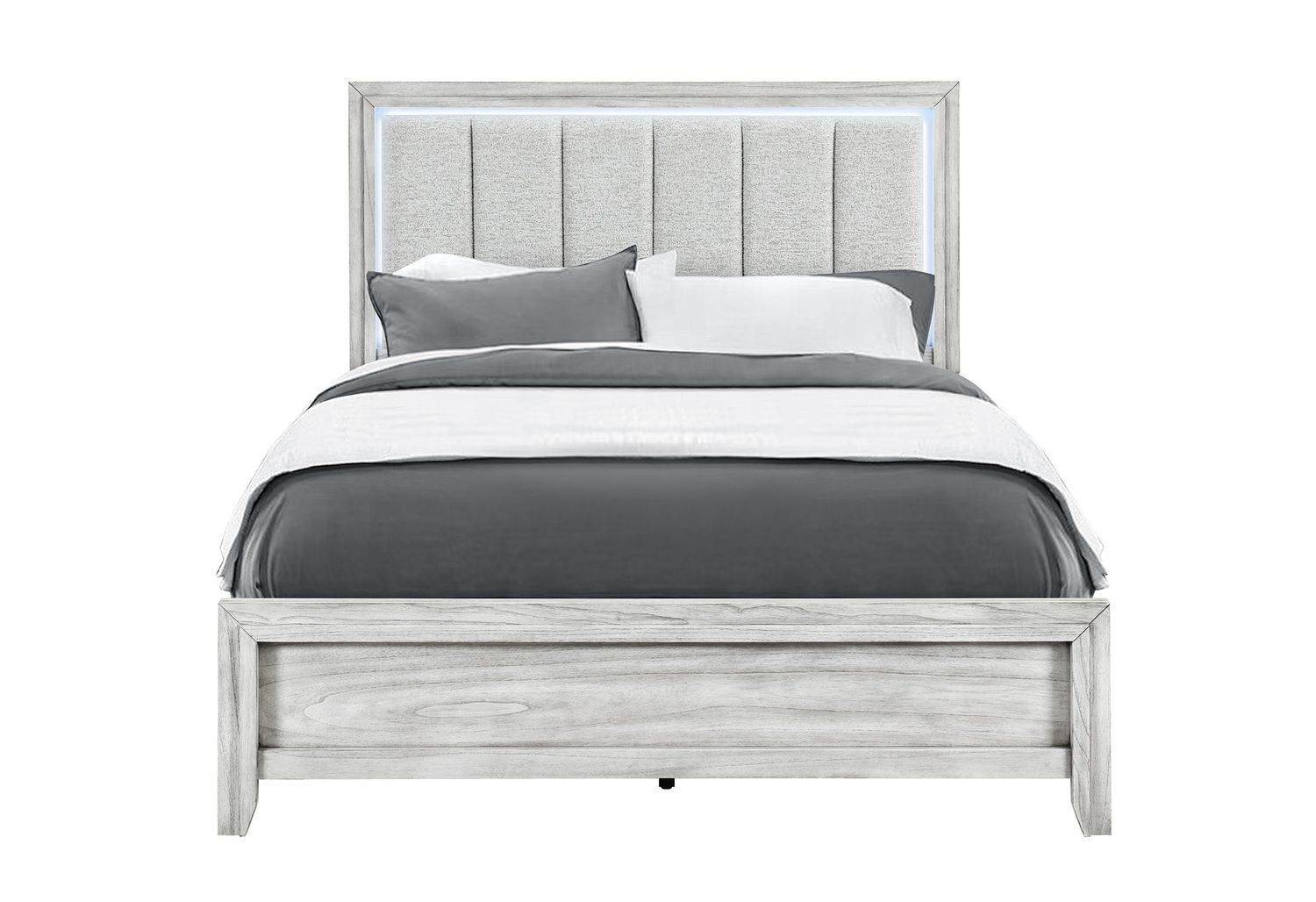 Elsie - Bed With LED - Light Gray