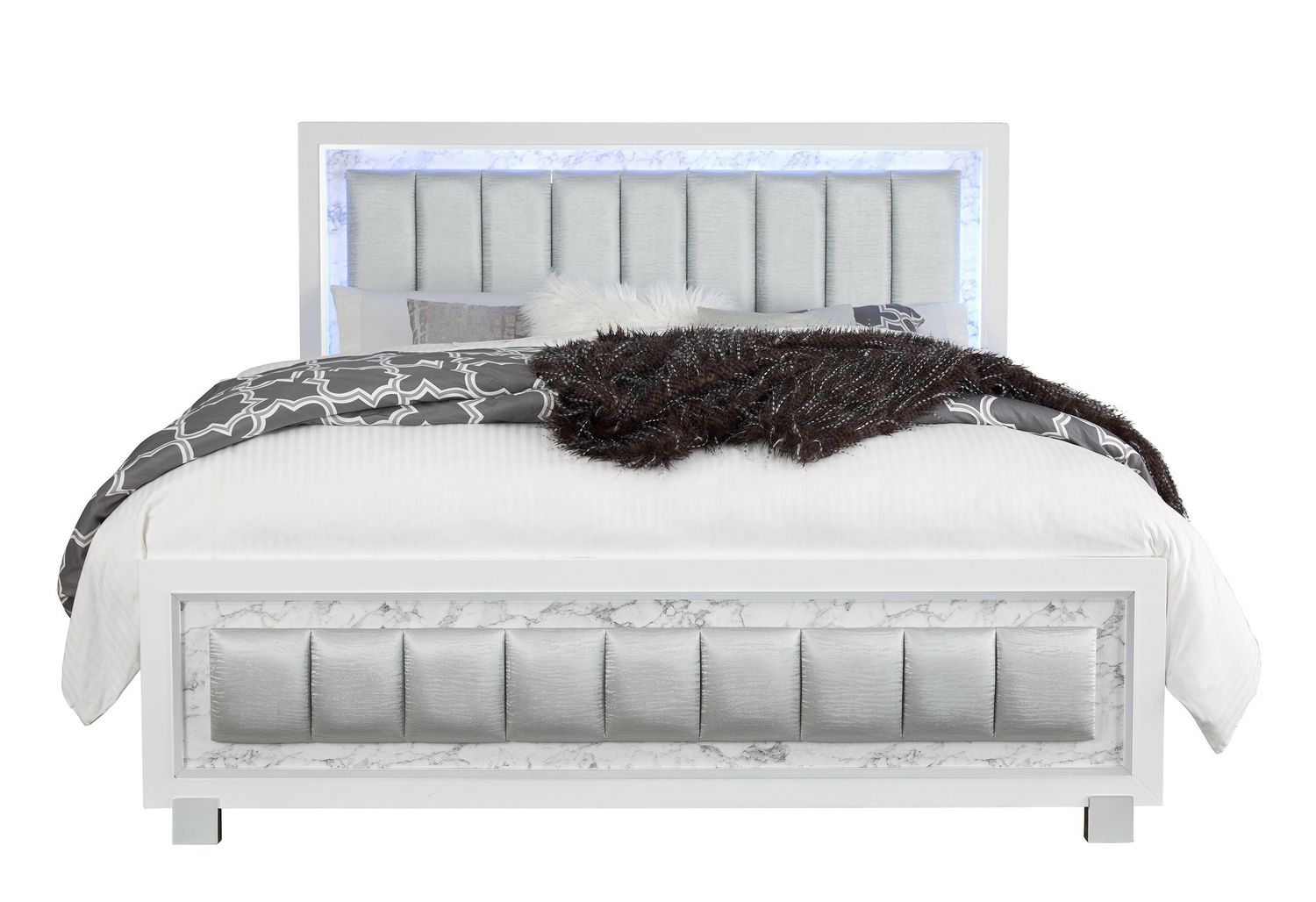 Santorini - Bed - White, Size: Full