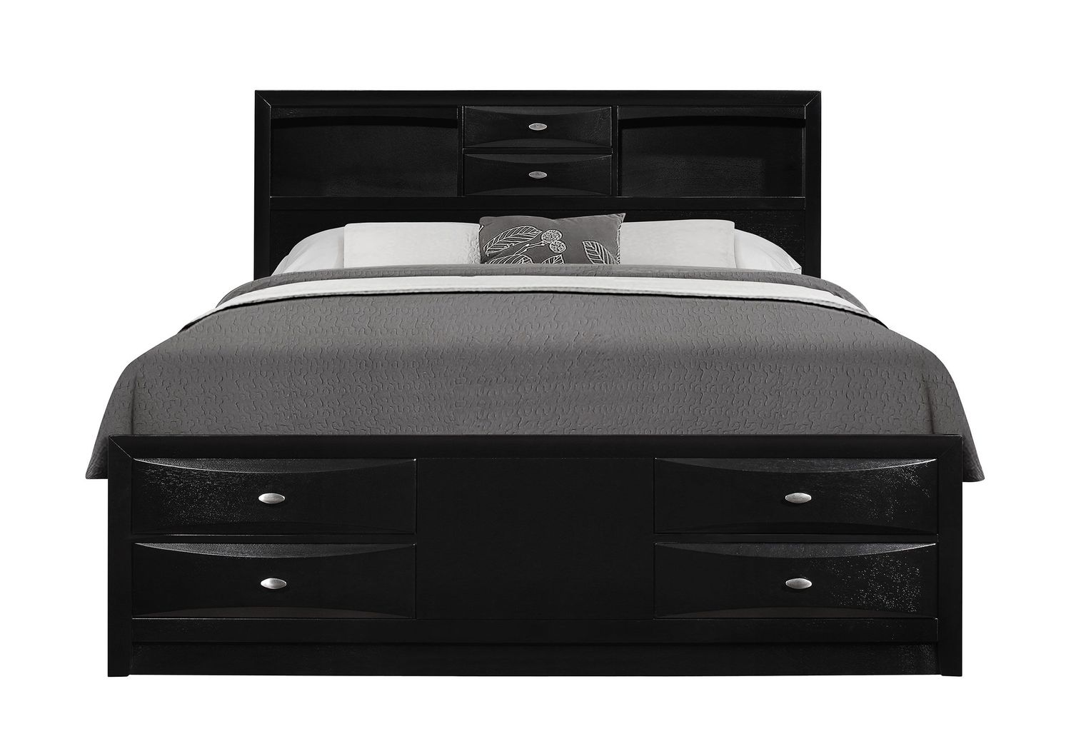 Linda - Bed, Color: Black, Size: King