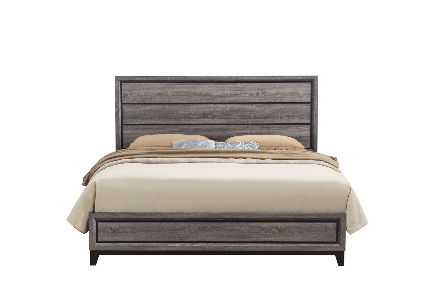 Kate - Bed, Color: Gray, Size: King