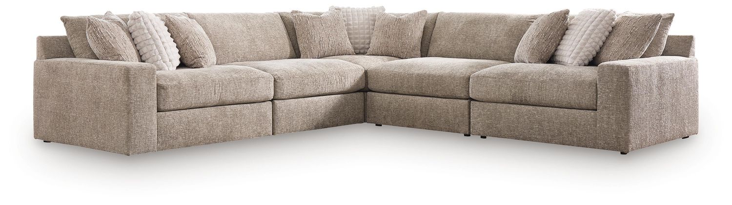 Nexora-Court - Sectional, Configuration: 5 Pc. Sectional