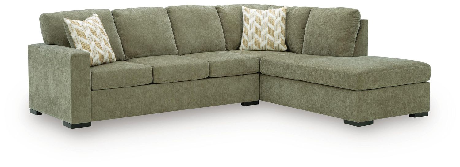 Bridgepoint - Sleeper Sectional, Color: Green, Configuration: 2 Pc. Right Arm Facing Corner Chaise Sleeper Sectional
