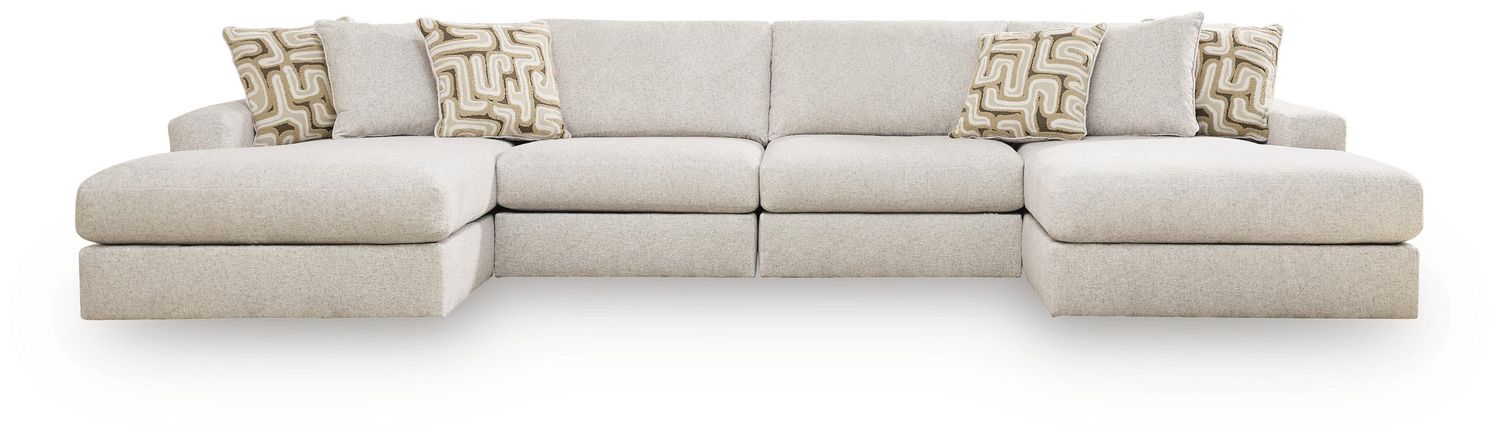 Kestrie - Sectional, Configuration: 4 Pc. Double Chaise Sectional