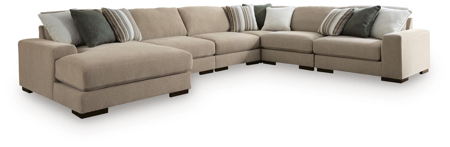 Linenhause - Sectional, Configuration: 6 Pc. Left Arm Facing Corner Chaise Sectional